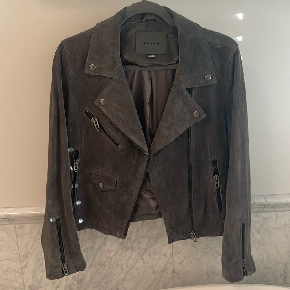 Grey Suede Jacket…like new